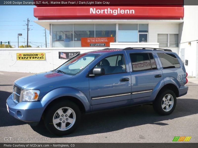 Marine Blue Pearl / Dark/Light Slate Gray 2008 Dodge Durango SLT 4x4