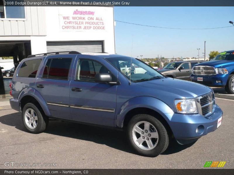 Marine Blue Pearl / Dark/Light Slate Gray 2008 Dodge Durango SLT 4x4