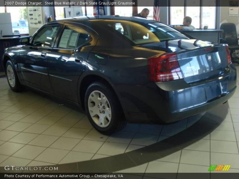 Steel Blue Metallic / Dark Slate Gray/Light Graystone 2007 Dodge Charger