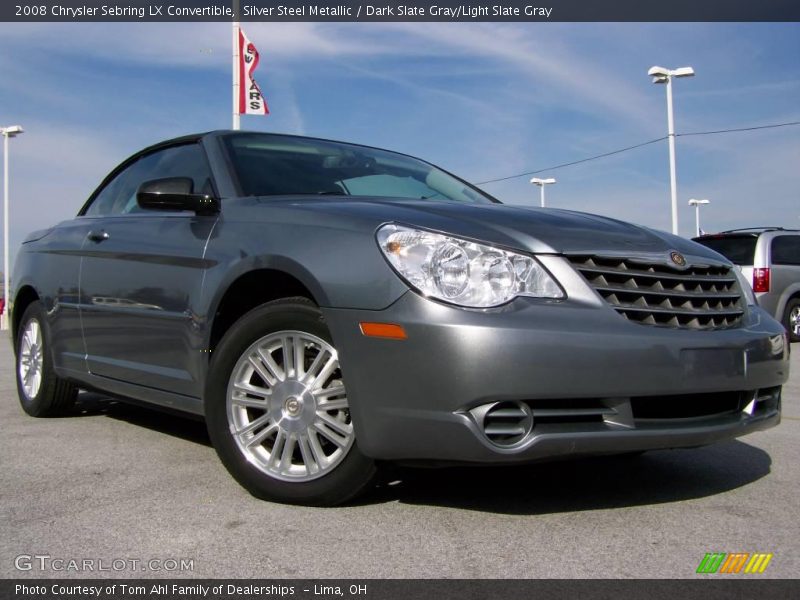 Silver Steel Metallic / Dark Slate Gray/Light Slate Gray 2008 Chrysler Sebring LX Convertible