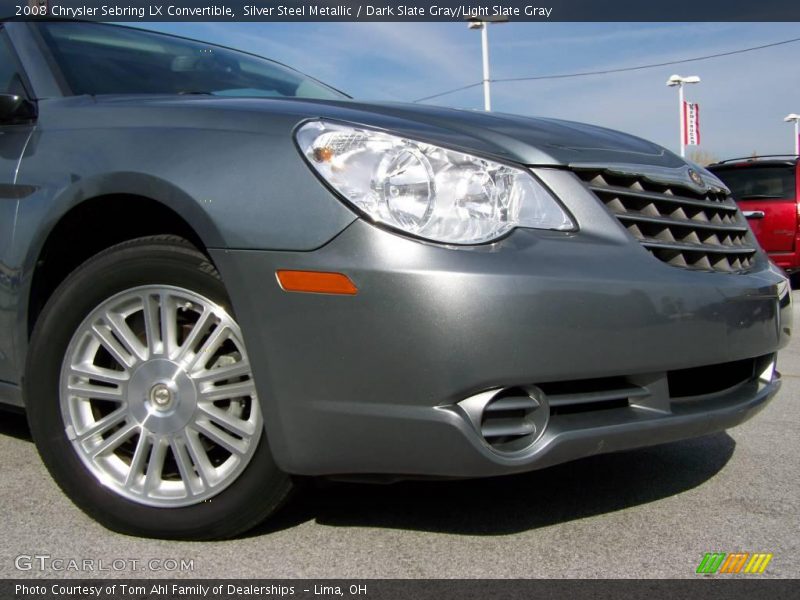 Silver Steel Metallic / Dark Slate Gray/Light Slate Gray 2008 Chrysler Sebring LX Convertible