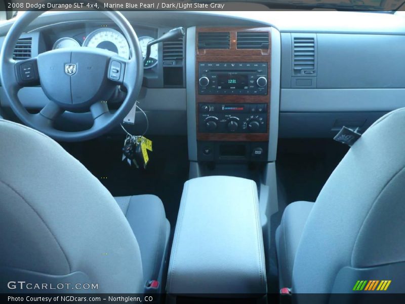 Marine Blue Pearl / Dark/Light Slate Gray 2008 Dodge Durango SLT 4x4