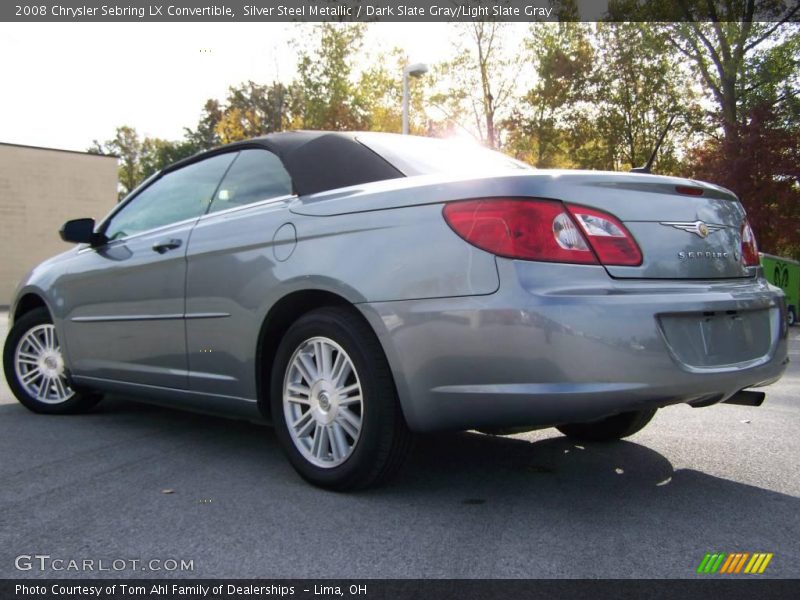 Silver Steel Metallic / Dark Slate Gray/Light Slate Gray 2008 Chrysler Sebring LX Convertible