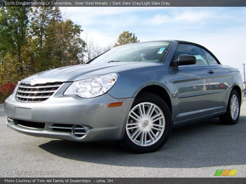 Silver Steel Metallic / Dark Slate Gray/Light Slate Gray 2008 Chrysler Sebring LX Convertible