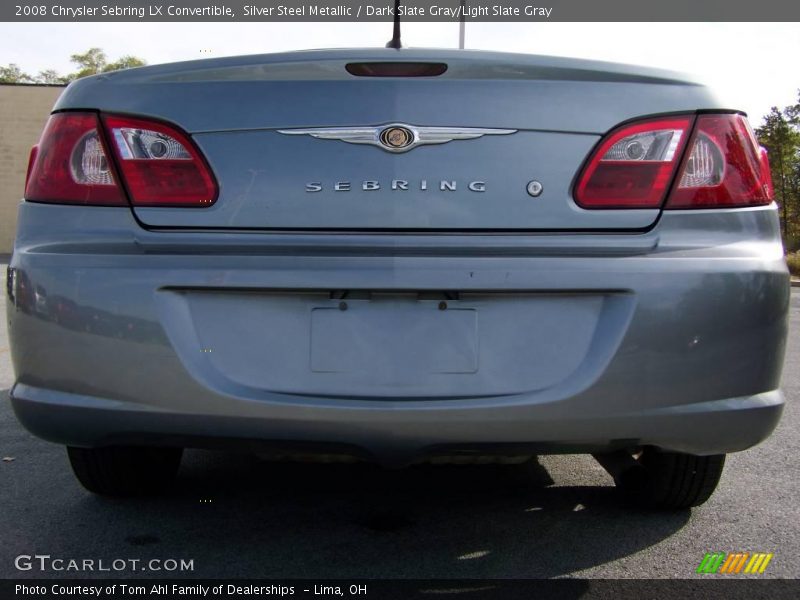 Silver Steel Metallic / Dark Slate Gray/Light Slate Gray 2008 Chrysler Sebring LX Convertible