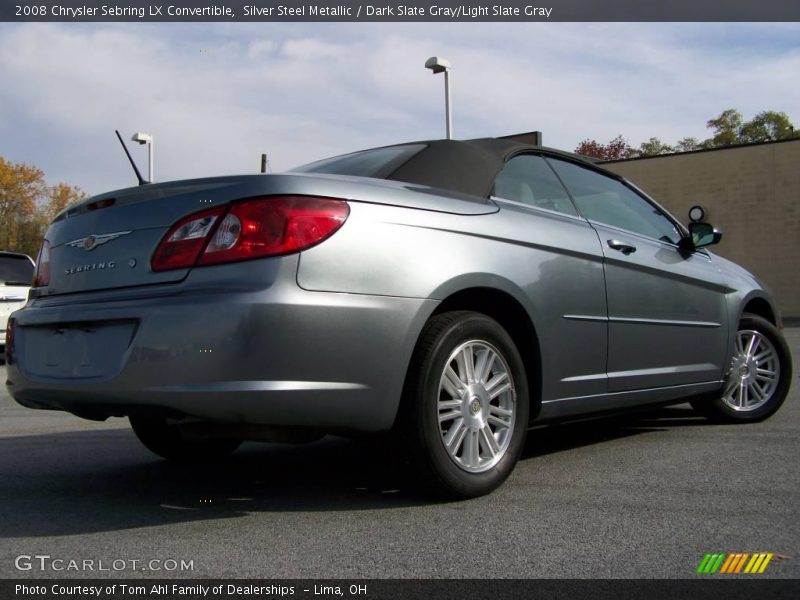 Silver Steel Metallic / Dark Slate Gray/Light Slate Gray 2008 Chrysler Sebring LX Convertible