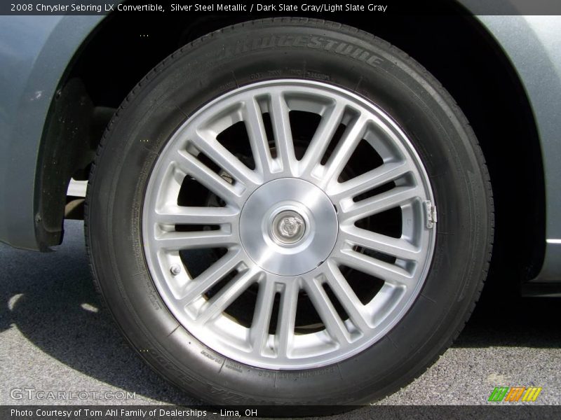 Silver Steel Metallic / Dark Slate Gray/Light Slate Gray 2008 Chrysler Sebring LX Convertible