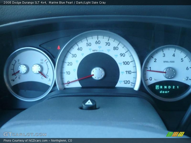 Marine Blue Pearl / Dark/Light Slate Gray 2008 Dodge Durango SLT 4x4