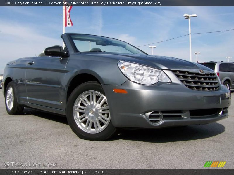 Silver Steel Metallic / Dark Slate Gray/Light Slate Gray 2008 Chrysler Sebring LX Convertible