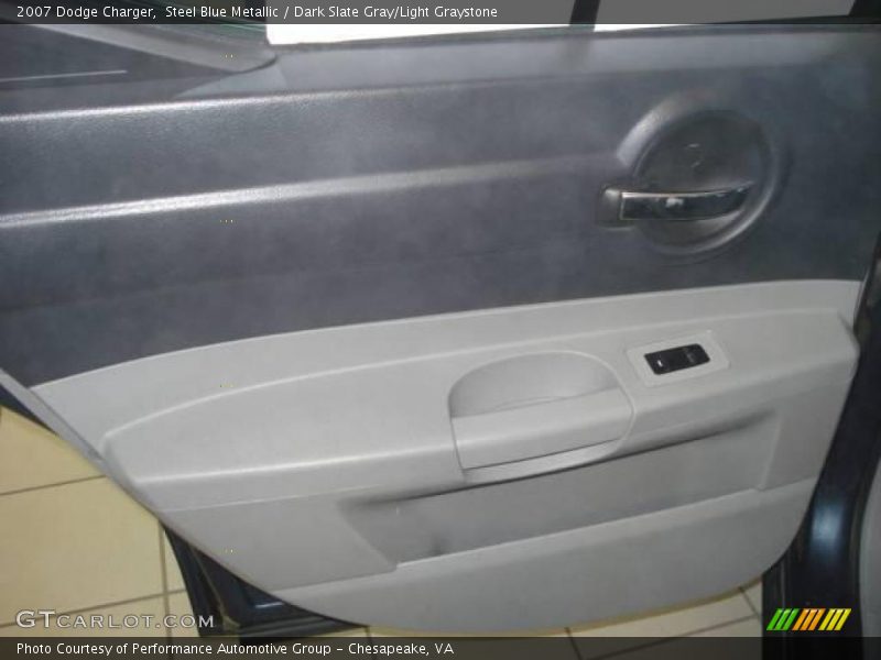Steel Blue Metallic / Dark Slate Gray/Light Graystone 2007 Dodge Charger