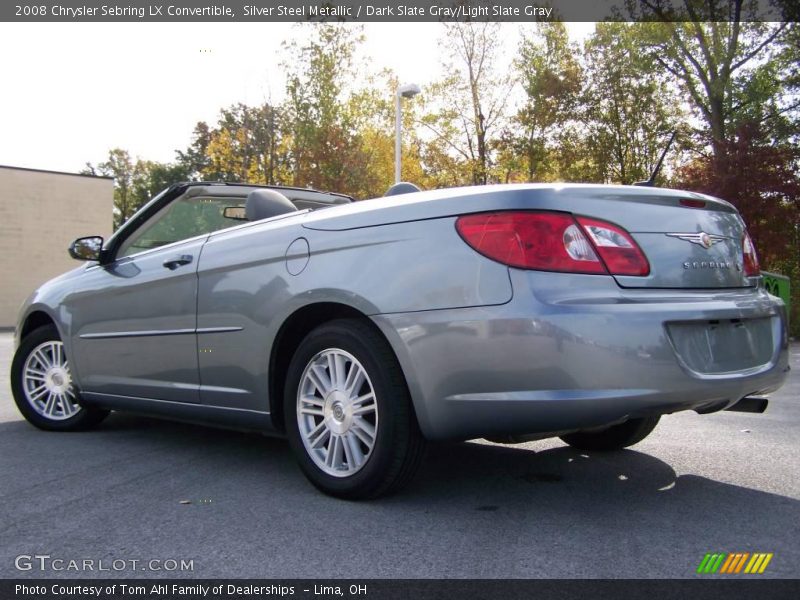 Silver Steel Metallic / Dark Slate Gray/Light Slate Gray 2008 Chrysler Sebring LX Convertible