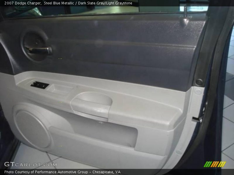 Steel Blue Metallic / Dark Slate Gray/Light Graystone 2007 Dodge Charger