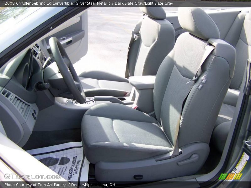 Silver Steel Metallic / Dark Slate Gray/Light Slate Gray 2008 Chrysler Sebring LX Convertible