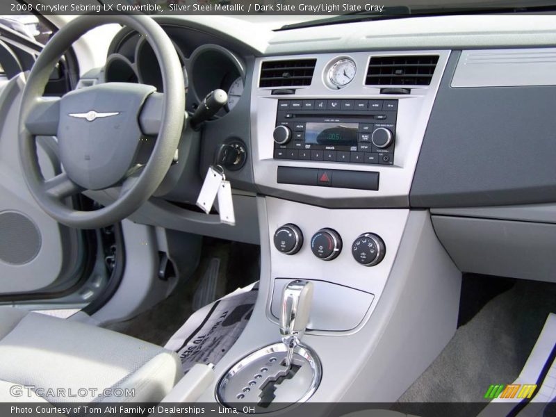 Silver Steel Metallic / Dark Slate Gray/Light Slate Gray 2008 Chrysler Sebring LX Convertible