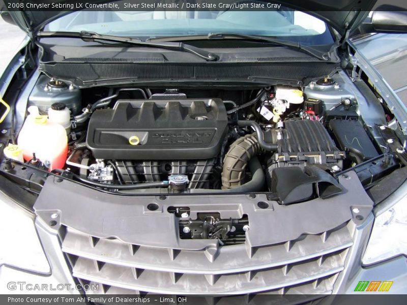 Silver Steel Metallic / Dark Slate Gray/Light Slate Gray 2008 Chrysler Sebring LX Convertible