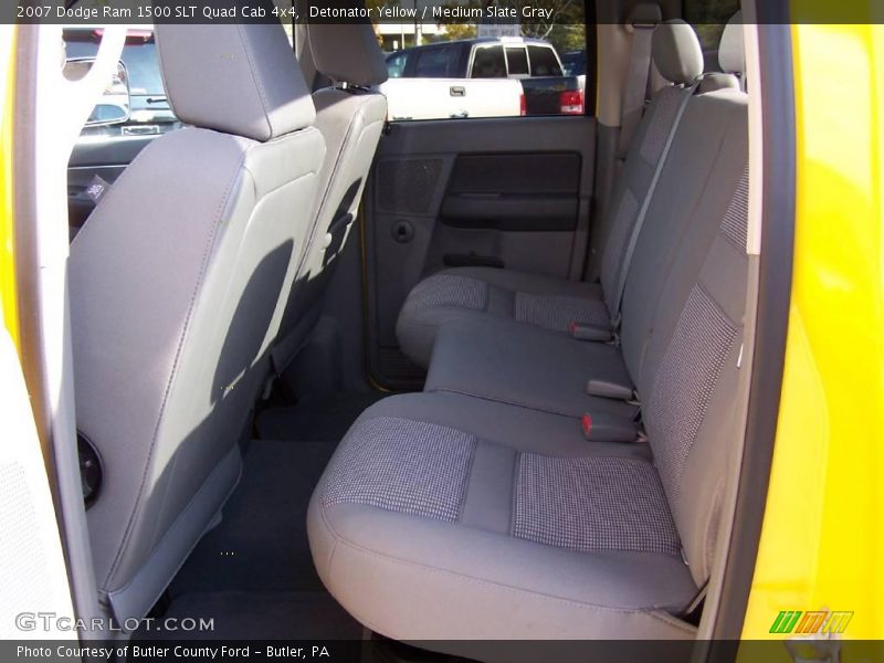 Detonator Yellow / Medium Slate Gray 2007 Dodge Ram 1500 SLT Quad Cab 4x4