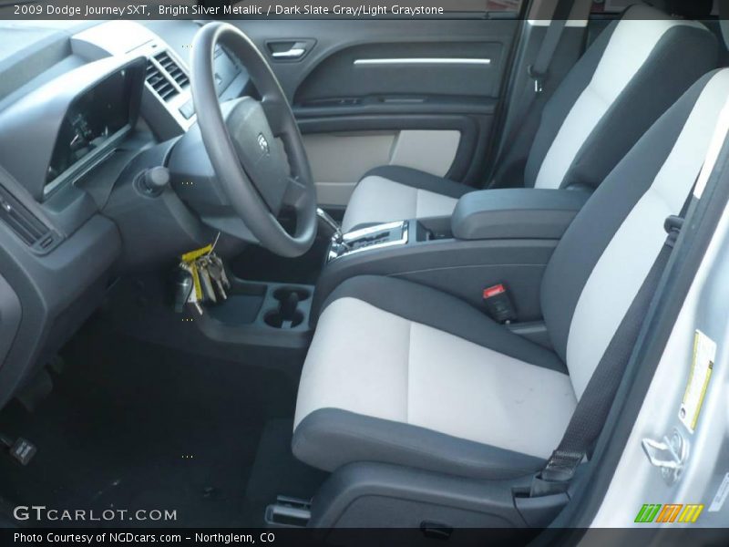 Bright Silver Metallic / Dark Slate Gray/Light Graystone 2009 Dodge Journey SXT