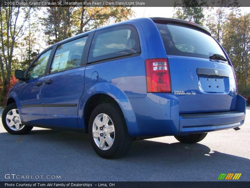 Marathon Blue Pearl / Dark Slate/Light Shale 2008 Dodge Grand Caravan SE