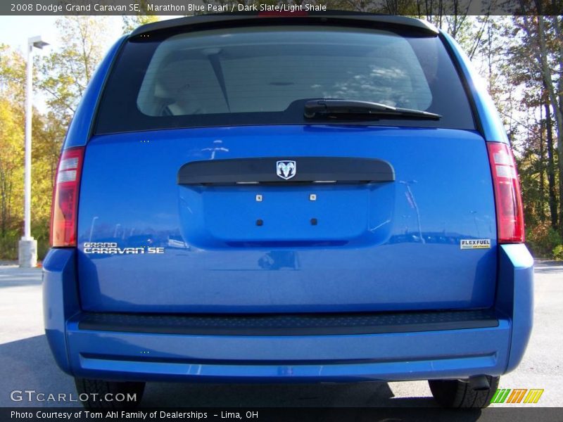 Marathon Blue Pearl / Dark Slate/Light Shale 2008 Dodge Grand Caravan SE