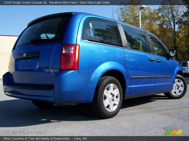 Marathon Blue Pearl / Dark Slate/Light Shale 2008 Dodge Grand Caravan SE