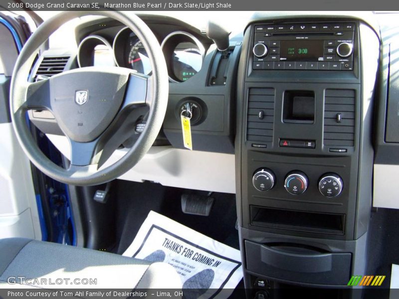 Marathon Blue Pearl / Dark Slate/Light Shale 2008 Dodge Grand Caravan SE