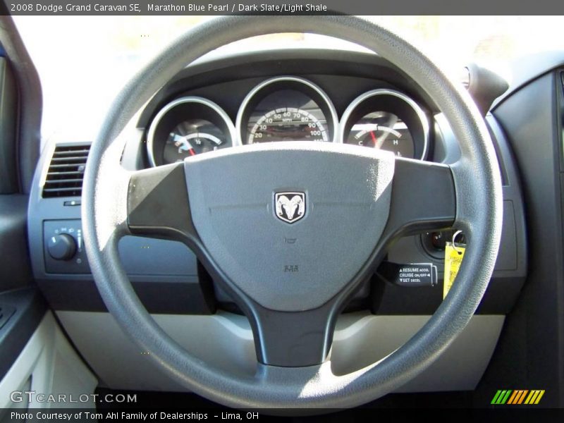 Marathon Blue Pearl / Dark Slate/Light Shale 2008 Dodge Grand Caravan SE