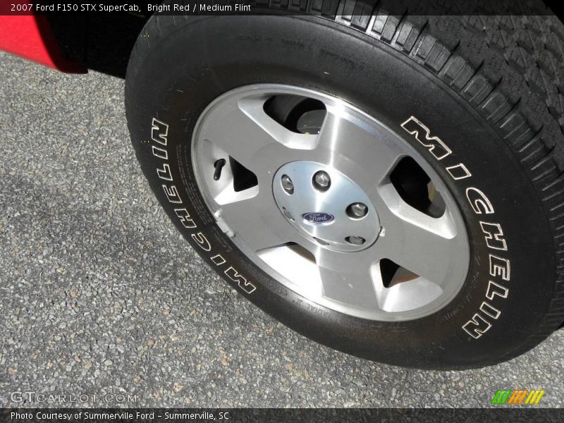 Bright Red / Medium Flint 2007 Ford F150 STX SuperCab