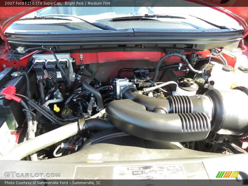 Bright Red / Medium Flint 2007 Ford F150 STX SuperCab