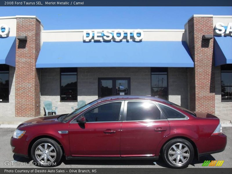 Merlot Metallic / Camel 2008 Ford Taurus SEL