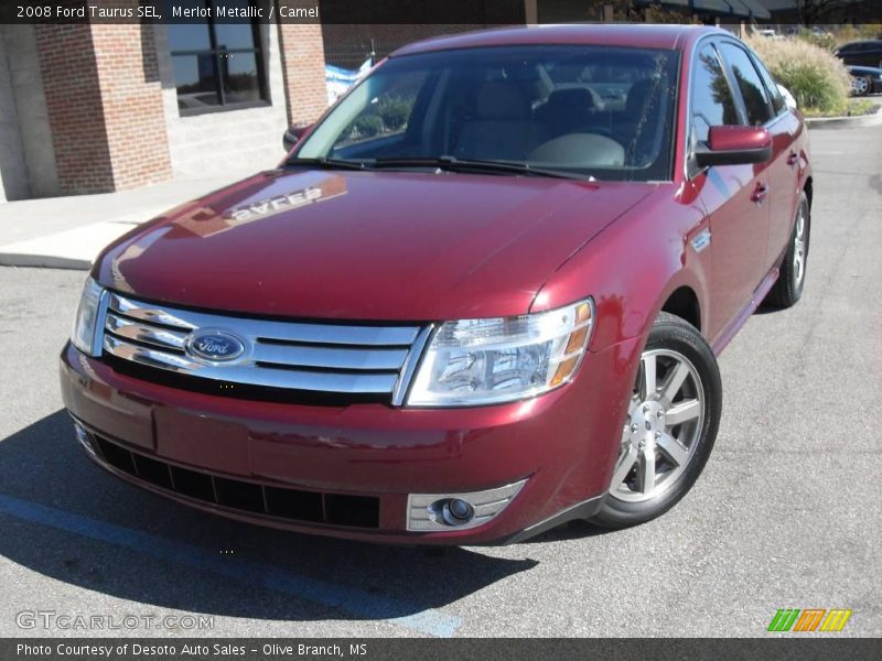 Merlot Metallic / Camel 2008 Ford Taurus SEL