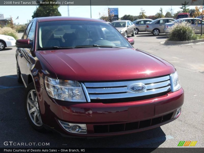 Merlot Metallic / Camel 2008 Ford Taurus SEL
