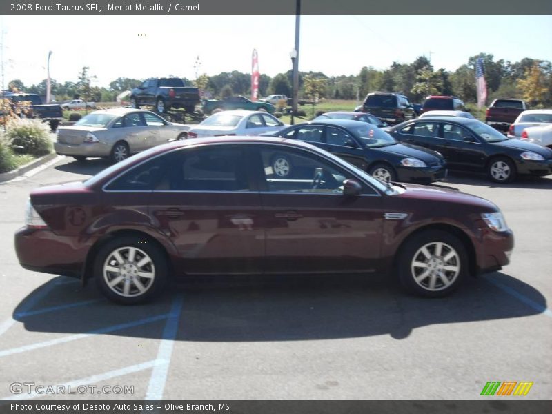 Merlot Metallic / Camel 2008 Ford Taurus SEL