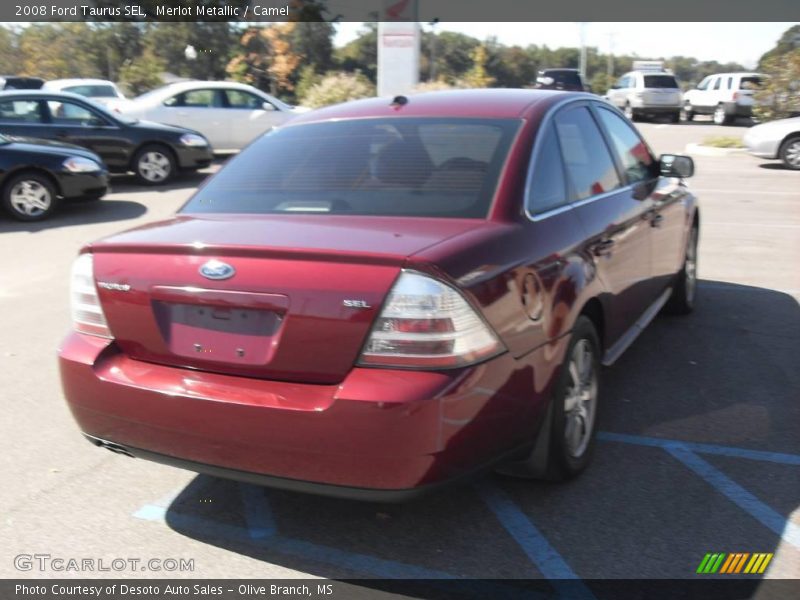 Merlot Metallic / Camel 2008 Ford Taurus SEL