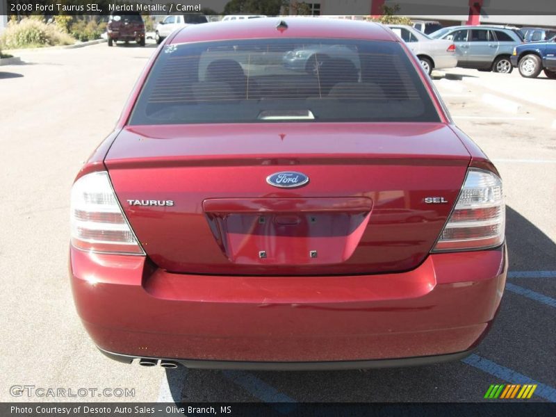 Merlot Metallic / Camel 2008 Ford Taurus SEL