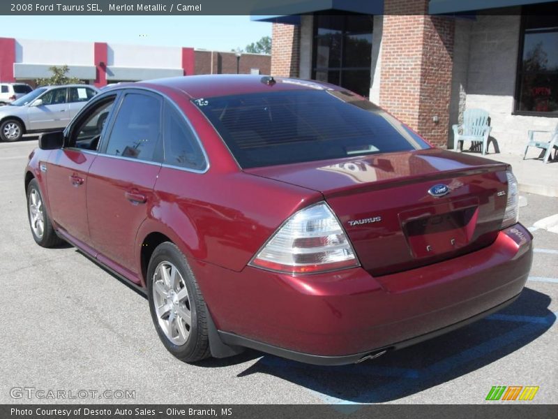 Merlot Metallic / Camel 2008 Ford Taurus SEL