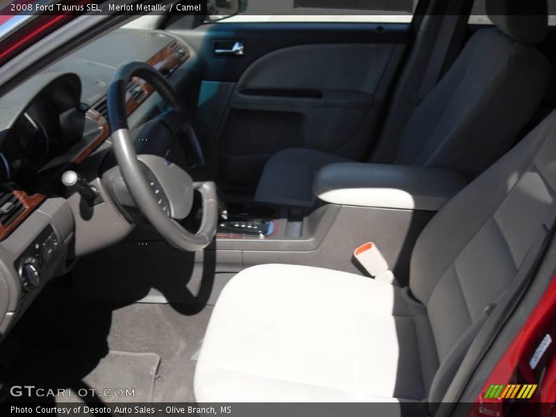Merlot Metallic / Camel 2008 Ford Taurus SEL