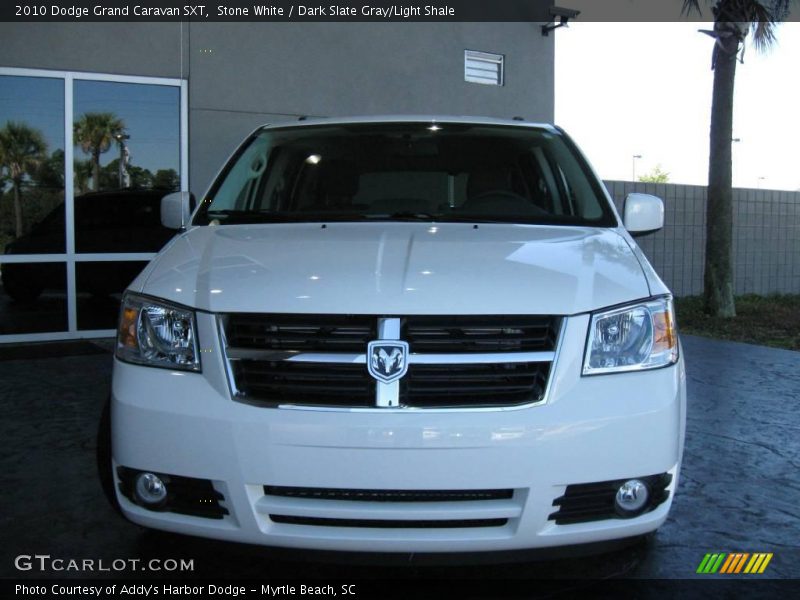 Stone White / Dark Slate Gray/Light Shale 2010 Dodge Grand Caravan SXT