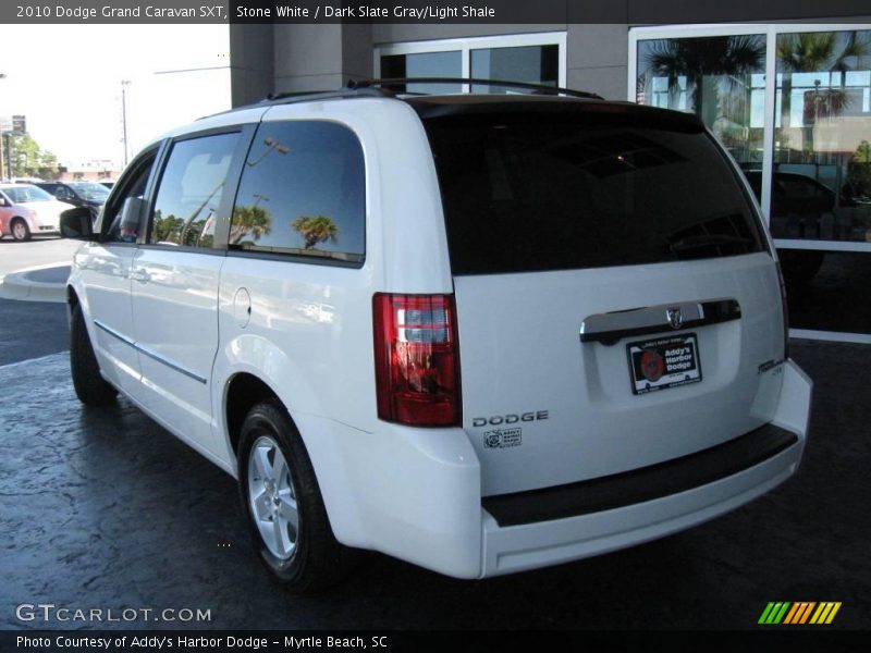 Stone White / Dark Slate Gray/Light Shale 2010 Dodge Grand Caravan SXT