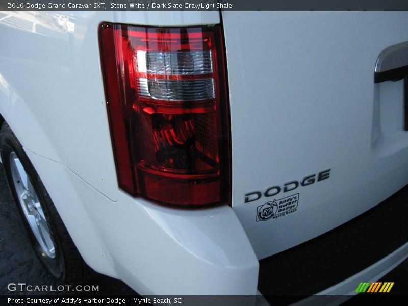 Stone White / Dark Slate Gray/Light Shale 2010 Dodge Grand Caravan SXT