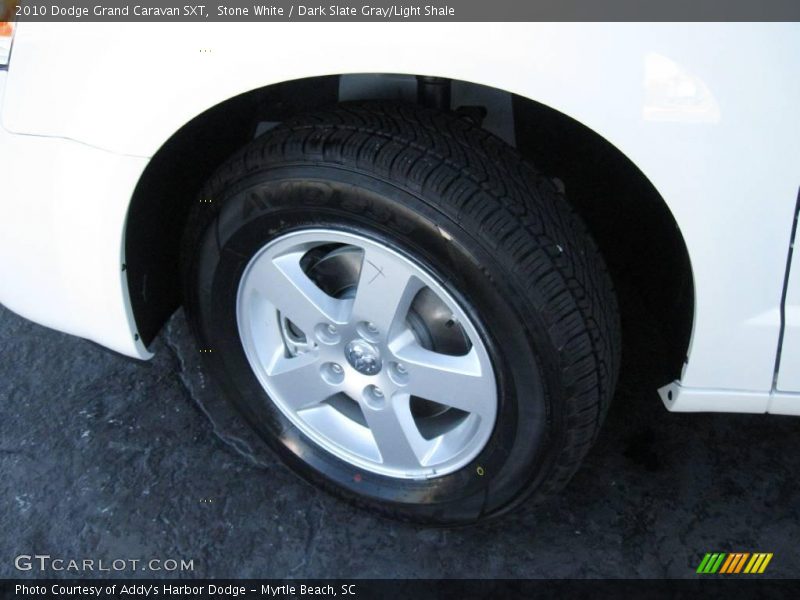 Stone White / Dark Slate Gray/Light Shale 2010 Dodge Grand Caravan SXT
