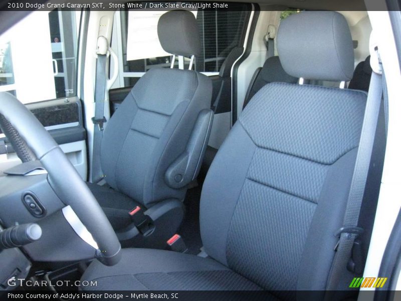 Stone White / Dark Slate Gray/Light Shale 2010 Dodge Grand Caravan SXT