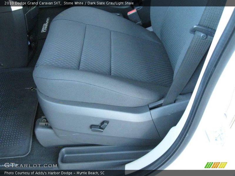 Stone White / Dark Slate Gray/Light Shale 2010 Dodge Grand Caravan SXT