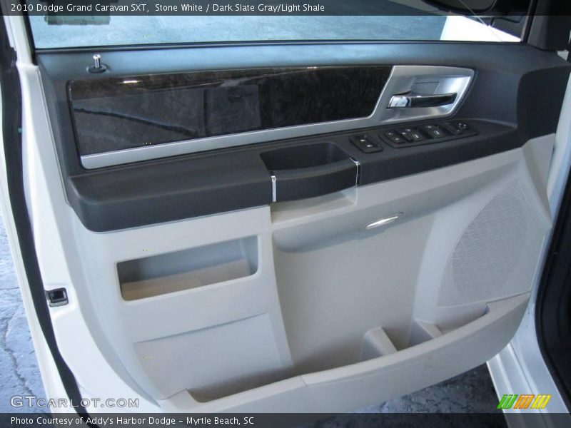 Stone White / Dark Slate Gray/Light Shale 2010 Dodge Grand Caravan SXT