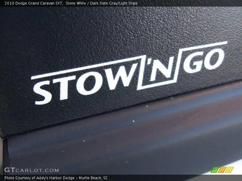 Stone White / Dark Slate Gray/Light Shale 2010 Dodge Grand Caravan SXT