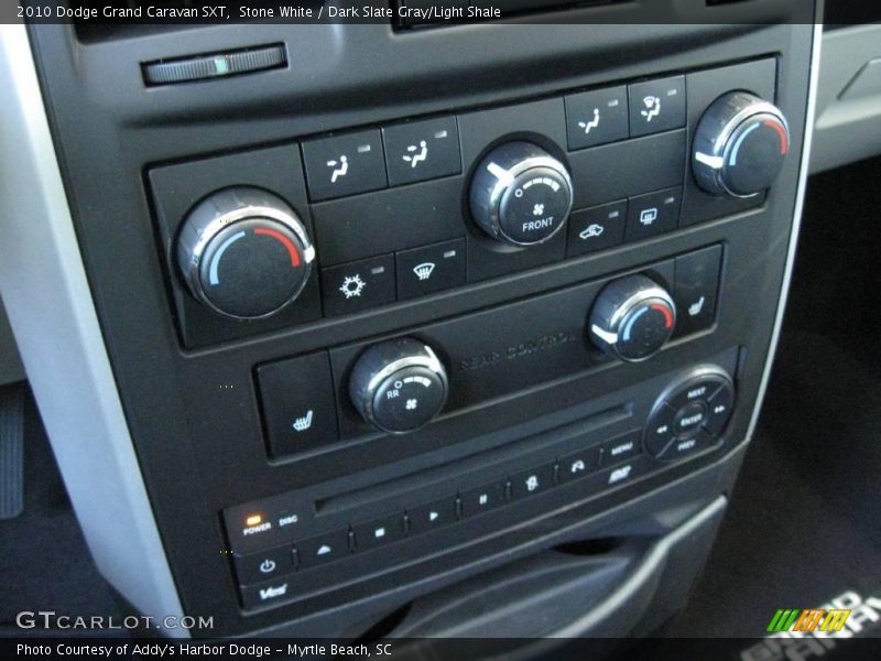 Stone White / Dark Slate Gray/Light Shale 2010 Dodge Grand Caravan SXT