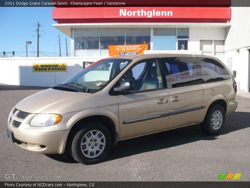 Champagne Pearl / Sandstone 2001 Dodge Grand Caravan Sport