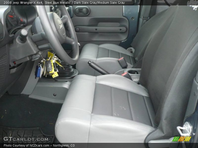 Steel Blue Metallic / Dark Slate Gray/Medium Slate Gray 2008 Jeep Wrangler X 4x4