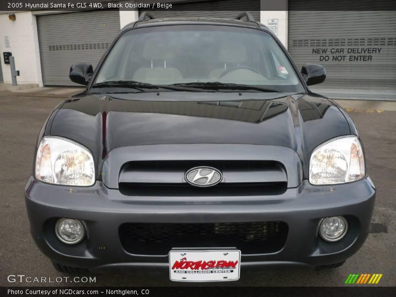 Black Obsidian / Beige 2005 Hyundai Santa Fe GLS 4WD