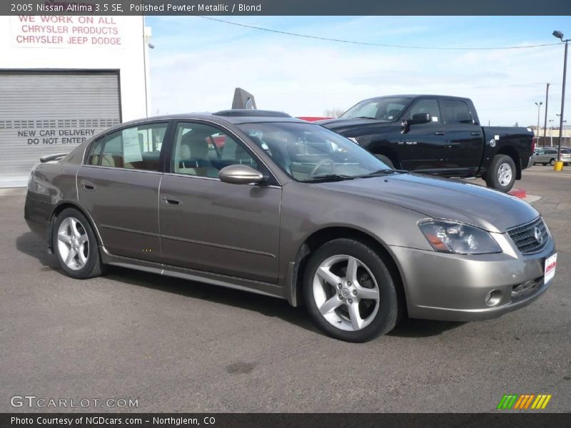 Polished Pewter Metallic / Blond 2005 Nissan Altima 3.5 SE