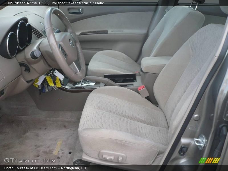 Polished Pewter Metallic / Blond 2005 Nissan Altima 3.5 SE